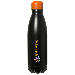 WB1030-C-ROCKIT TOP 500 ML. (17 FL. OZ.) BOTTLE-Black Bottle with Orange Lid (Clearance Minimum 30 Units)